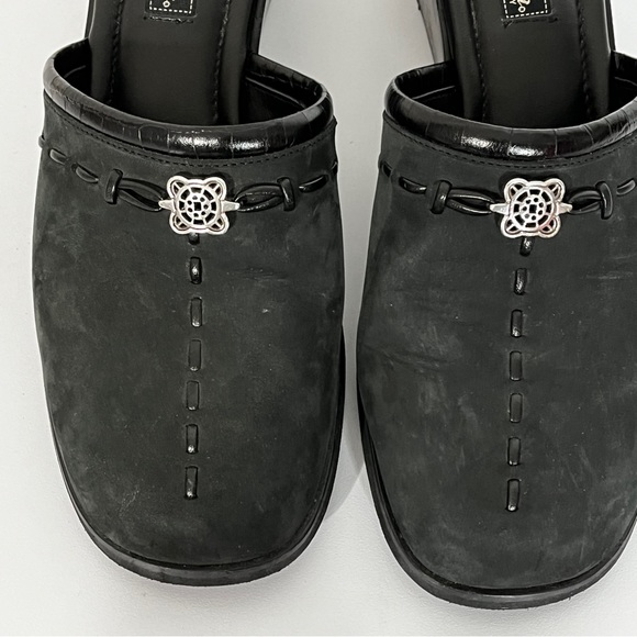 Brighton Ilsa Black Wedge Mules - Picture 3 of 7